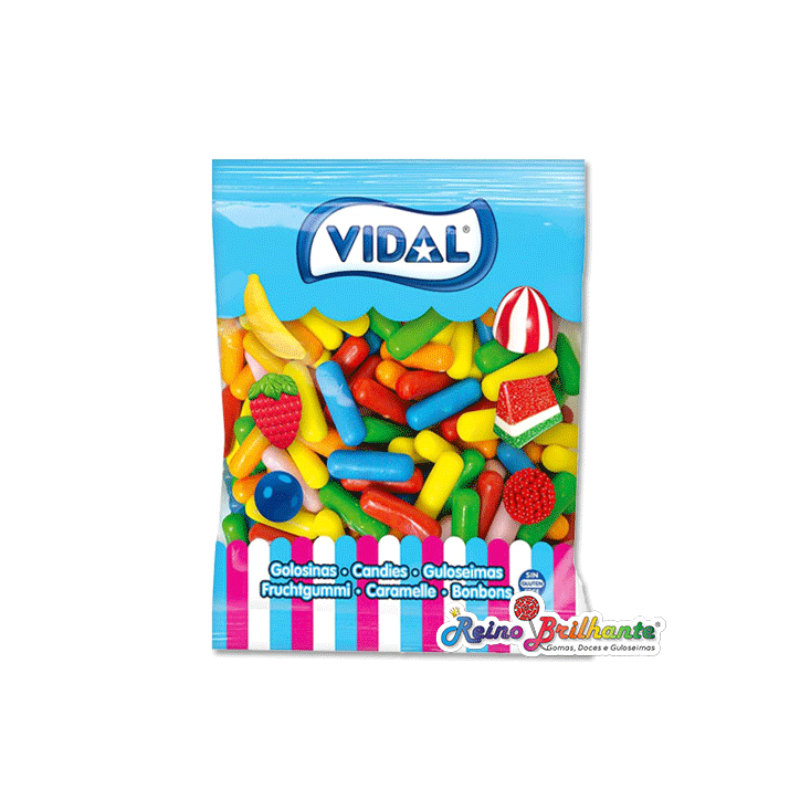 Tizas Coloridas (Pastilhas) Vidal 250 un